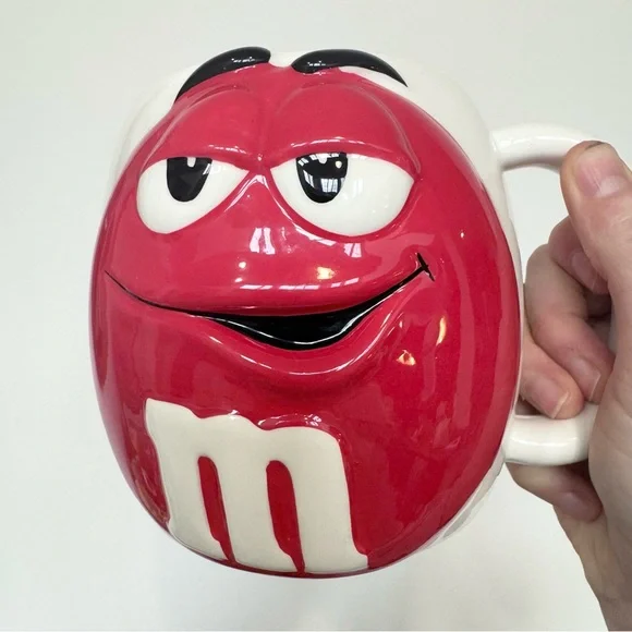 Vintage Red M&M's Giant Shaped Character Mug - Picture 3 of 8